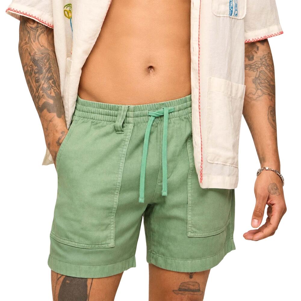 Chubbies Men's The Alcove Greens 6" Off-Duty Shorts elastic waistband nwt small
